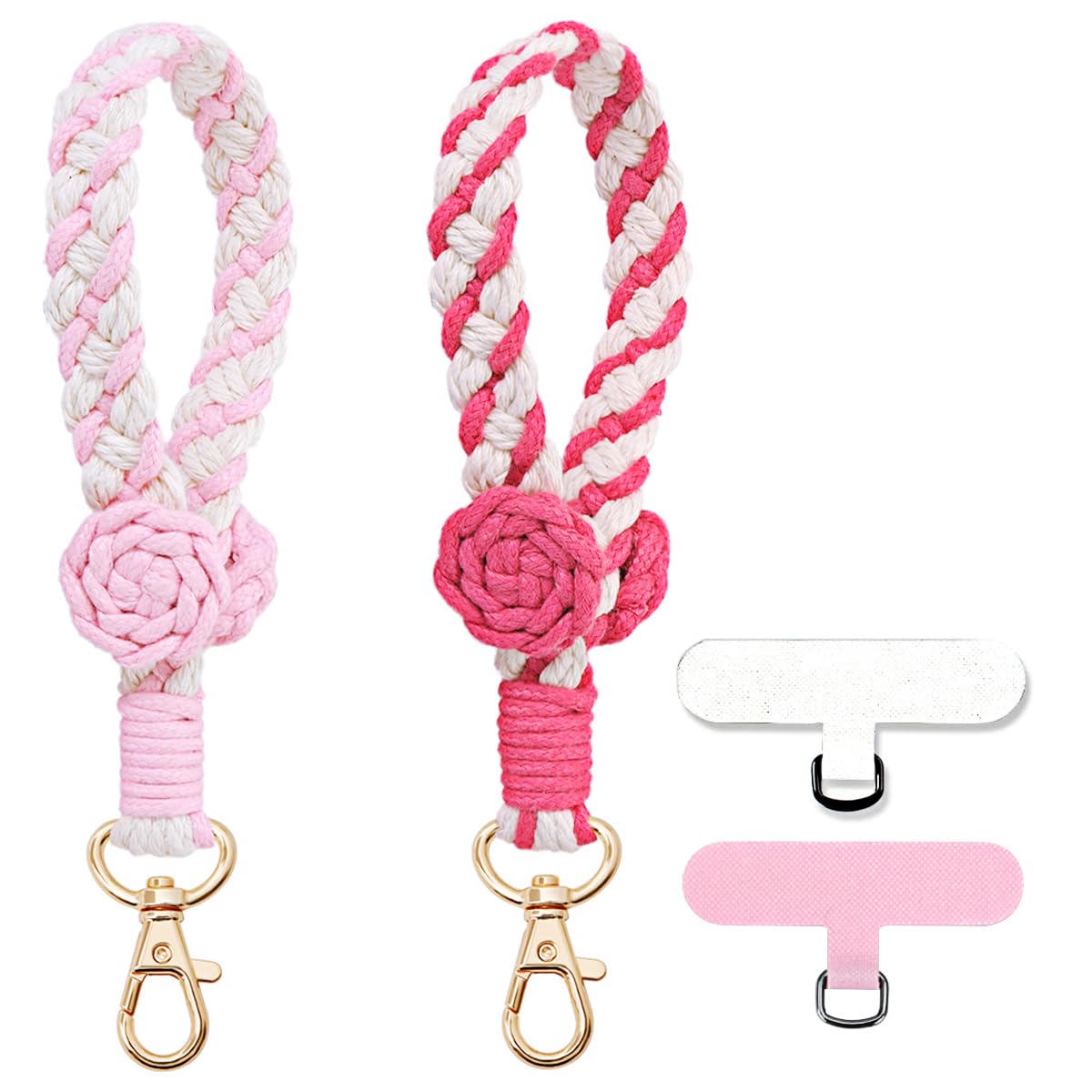 CHIWUTECH CHIWUTECH Boho Macrame Phone Wrist Strap Cell Phone Lanyard Keychain Wristlet Charm Anti-Loss Phone Chain for Easy Carrying