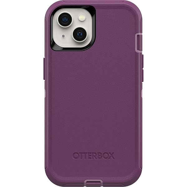 OtterBox OtterBox Defender Series Screenless Edition Case for iPhone 13 with Holster Clip in Happy Purple Non-Retail Packaging - View 5 of 10