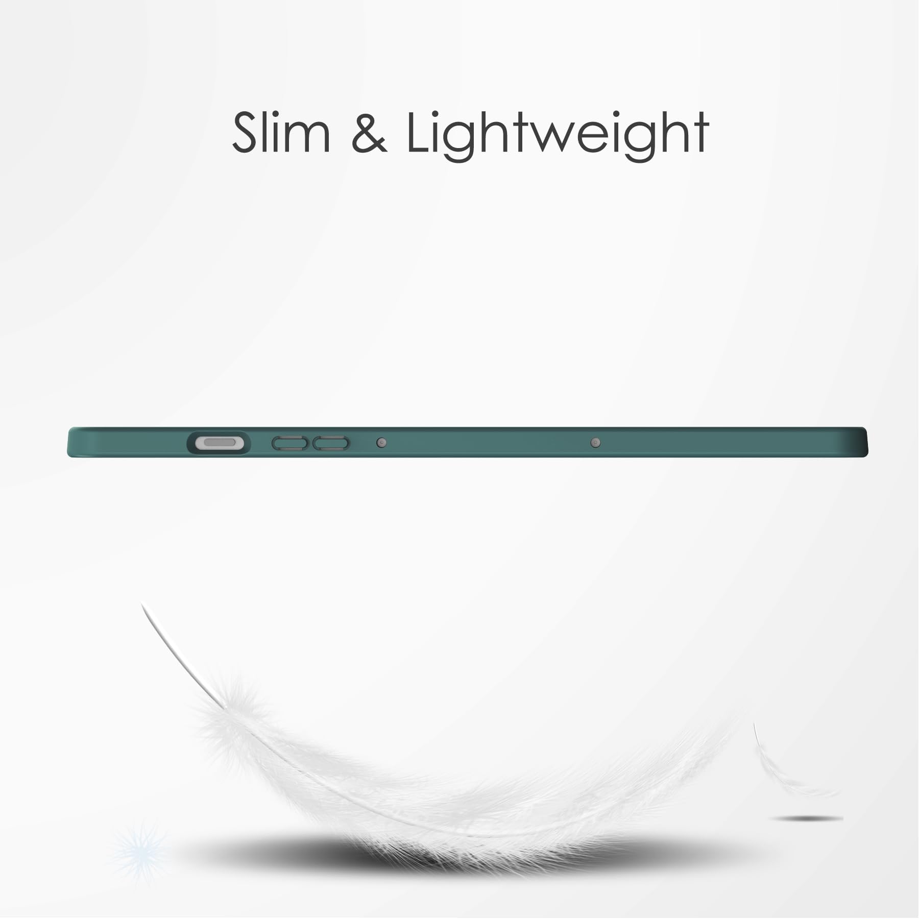 Ratesell Hybrid Slim Case for Samsung Galaxy Tab S9 FE 10.9 Inch and Galaxy Tab S9 11 Inch 2023 Shockproof Cover with Clear Back and S Pen Holder Blackish Green - View 2 of 8