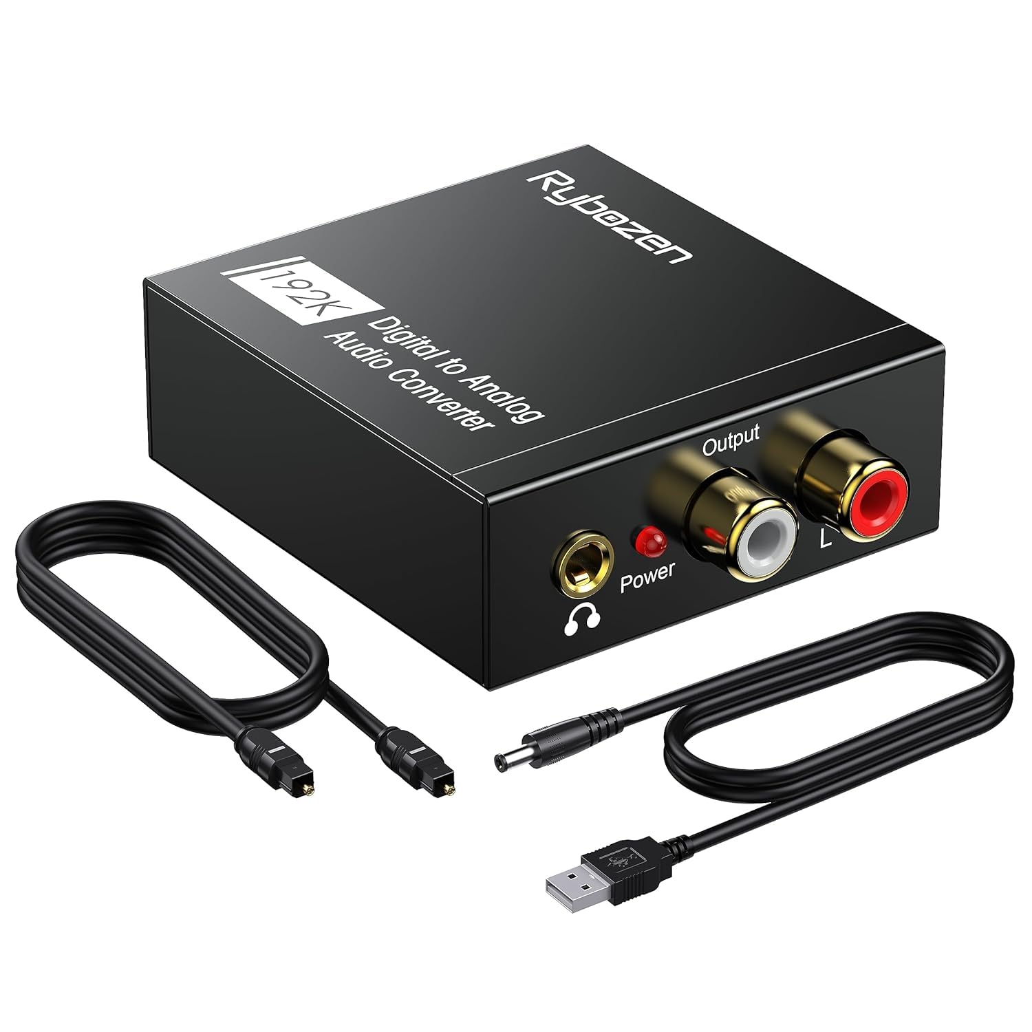 DigitConvert High-Quality DAC 192KHz Digital to Analog Converter & Optical to RCA Adapter for PS4 & Home Cinema