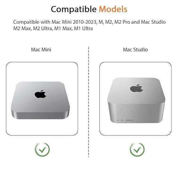 IFCASE IFCASE Desktop Dust & Air Filter Stand for Mac Mini 2010-2023 & Mac Studio M1/M2 - Silver - View 7 of 10