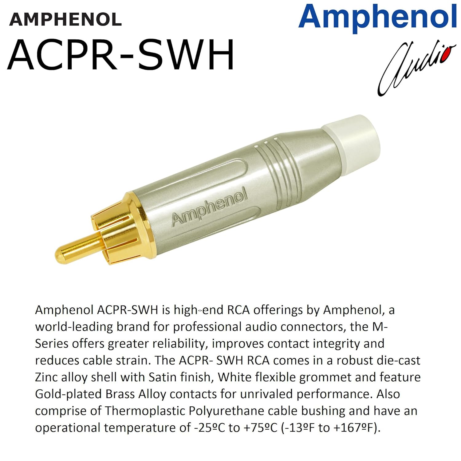 WORLDS BEST CABLES 75 Foot Gotham GAC-1 Ultra Pro Low-Cap Center-Channel Subwoofer Cable with Gold Plated RCA Connectors - View 6 of 7