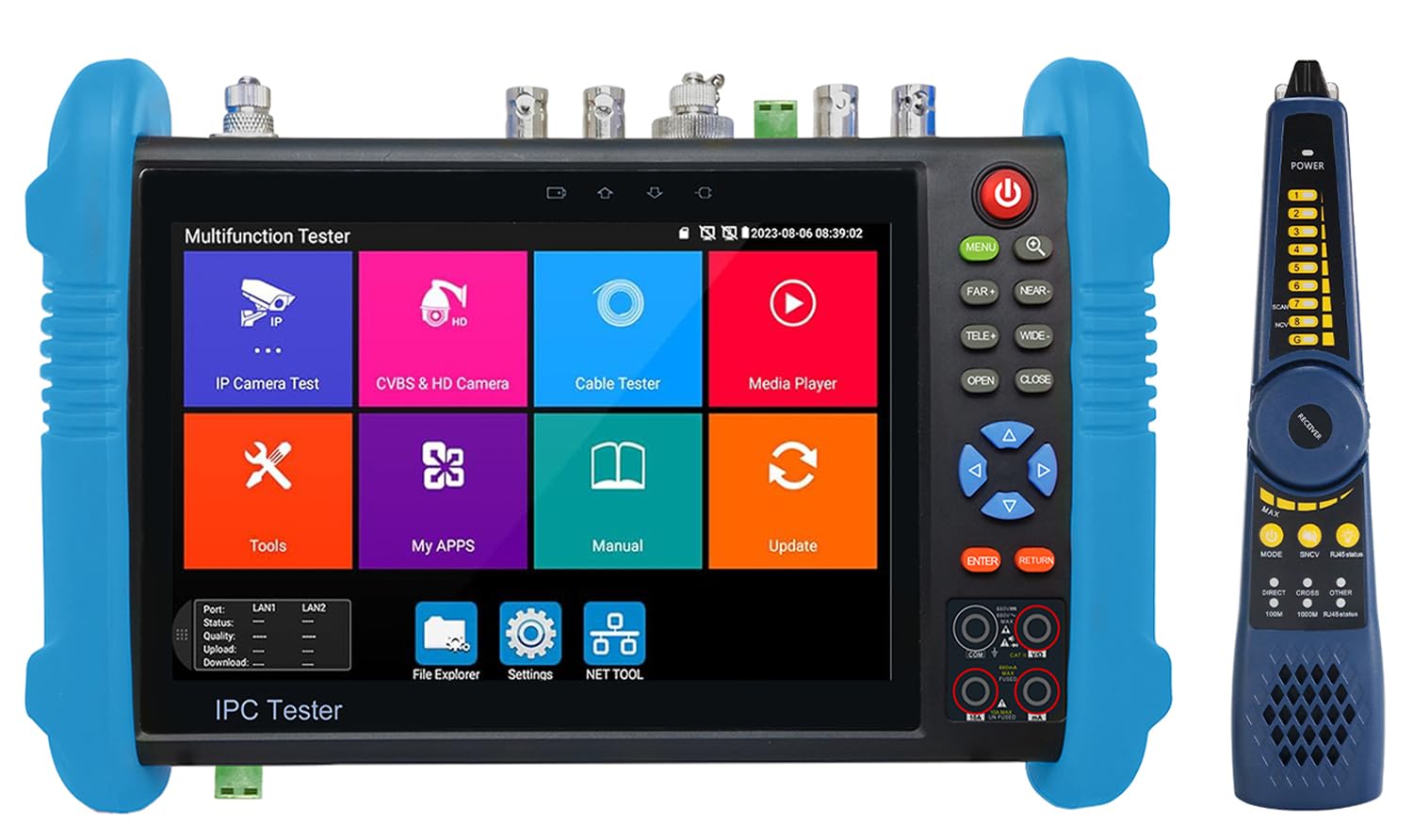 Anpviz Anpviz 8MP CCTV Camera Tester with IPS Touch Screen 5 in 1 AHD CVI TVI CVBS IP Support DMM OPM VFL TDR POE PTZ WiFi 4K HDMI IPC-9800MOVTADHS Plus