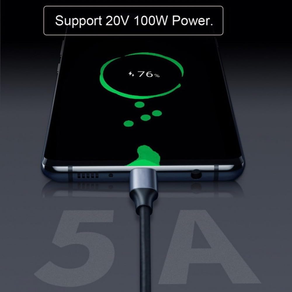 CY CY Cable Left Right Angled USB C 3.1 Male to Female Extension Data Cable 10Gbps 100W Compatible with iPhone 15 Laptop 300cm - View 3 of 9