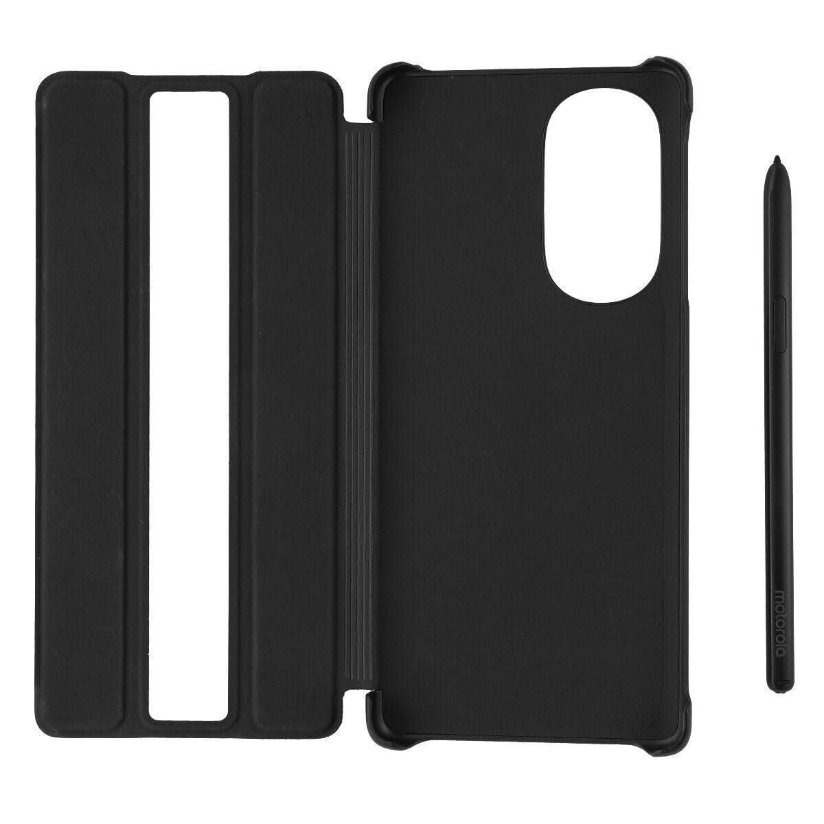 Motorola Motorola Folio and Stylus Bundle for Moto Edge 5G UW Black Case and Accessory - View 3 of 7