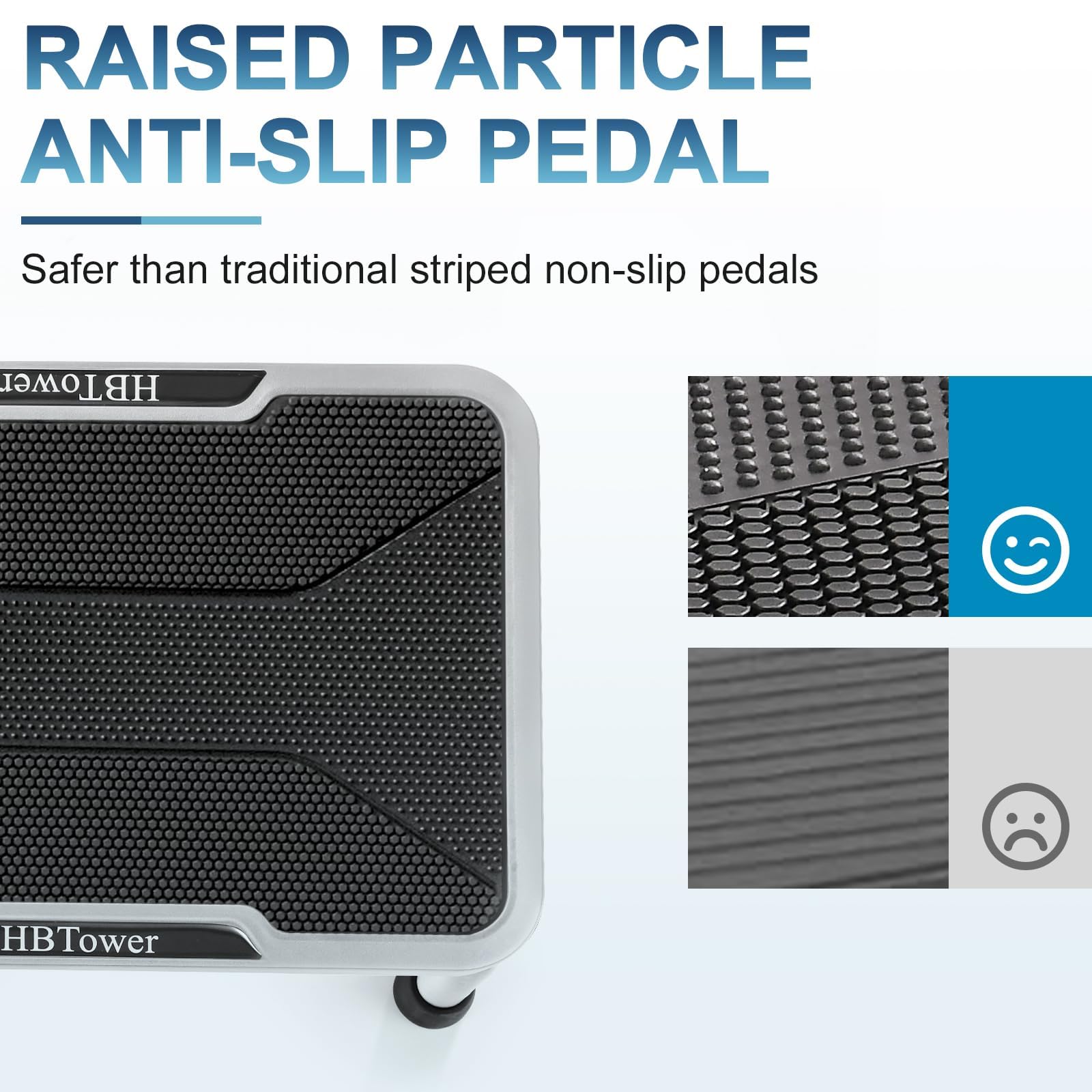 HBTower HBTower Lightweight Aluminum Step Stool with Handle for Seniors Non-Slip Feet Ideal for Bedroom Kitchen and Bathroom Use - View 4 of 7