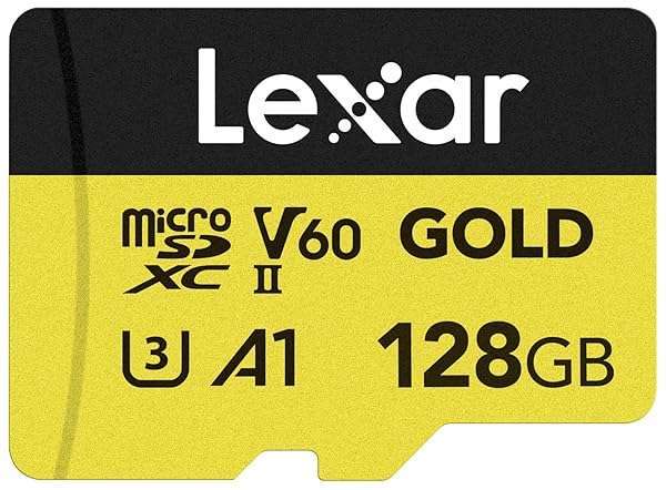 Lexar Lexar 128GB Professional Gold Micro SD Card - UHS-II, 4K UHD, Fast 280/100 MB/s for Drones & Action Cameras - View 2 of 9