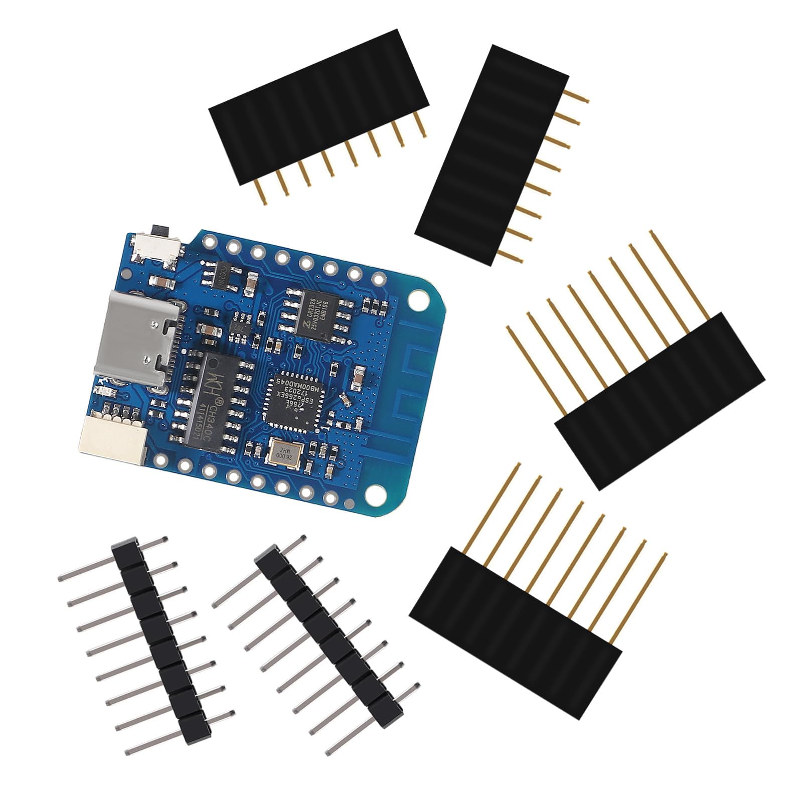 ACEIRMC 10pcs WeMos D1 Mini V4.0.0 Type-C USB WiFi IoT Board ESP8266 4MB Compatible with Arduino MicroPython Nodemcu - View 5 of 6