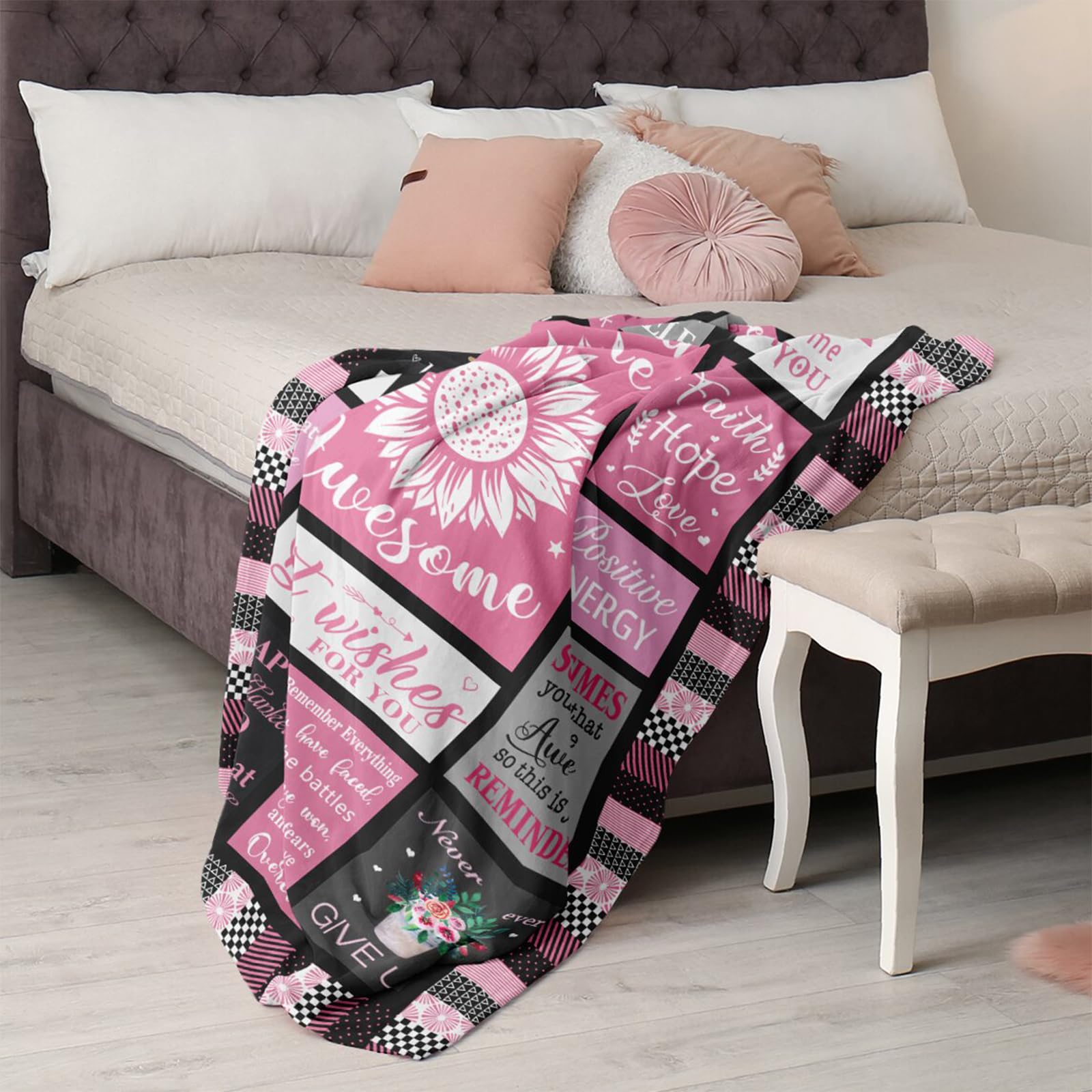 Mcurore Mcurore Get Well Soon Gifts for Women After Surgery Inspirational Relaxation Blanket 60x50 Perfect for Encouragement and Sympathy - View 4 of 7