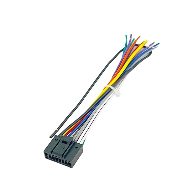 Goodsby Goodsby Harness Wire Replacement for JVC Car Radio Models KD-R370 KD-S37 KD-SR61 KD-X50BT KW-AV61BT KW-AV70BT KW-R910BT KW-R920BTS KW-R925BTS KW-V120BT KW-V130BT KW-V200BT KW-V230BT KW-V30BT KW-V320BT - View 3 of 5