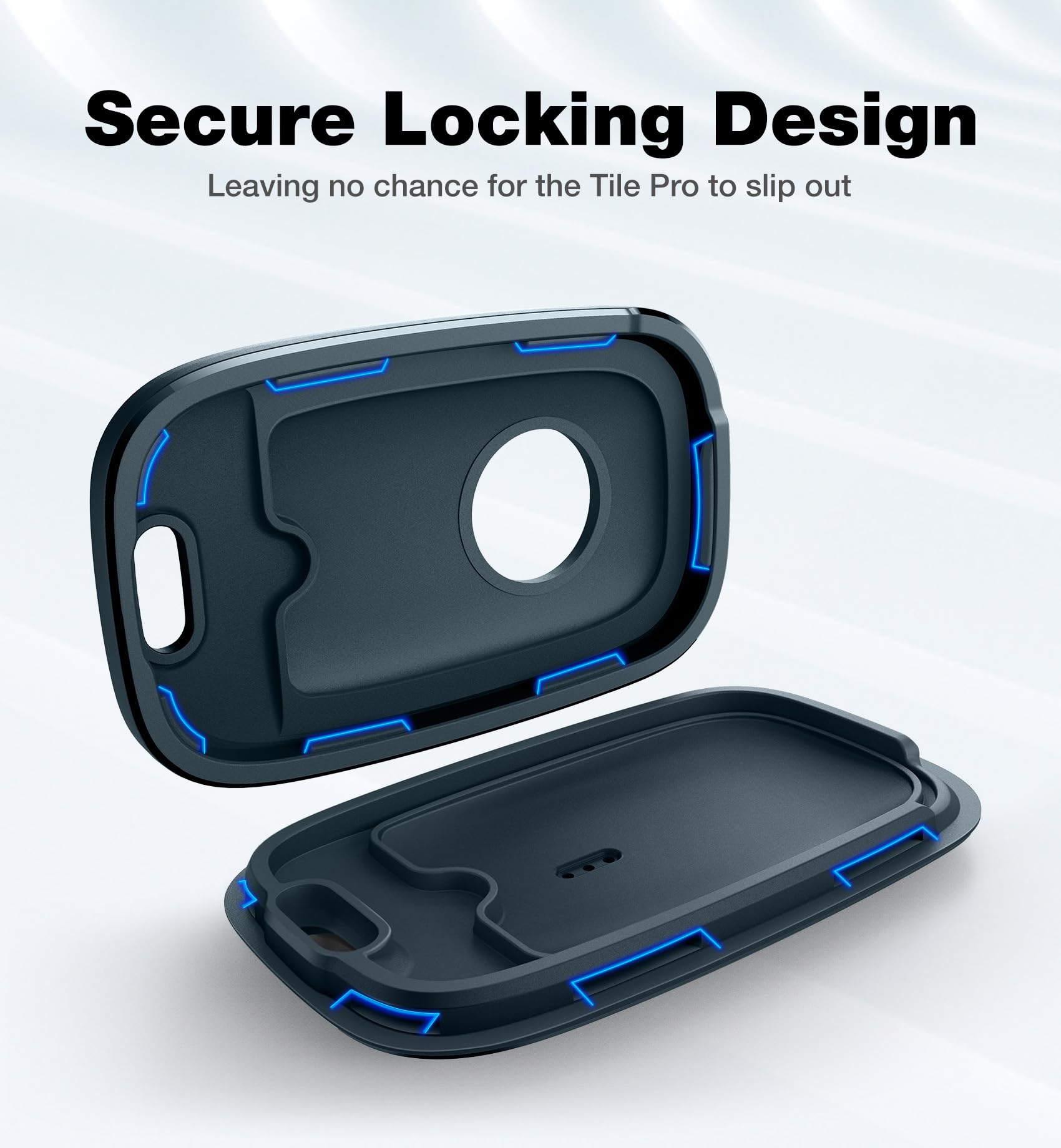 SURITCH SURITCH Tile Pro 2022 Case with Anti-Lost Carabiner Protective Cover Keychain in Greenish Blue - View 4 of 7