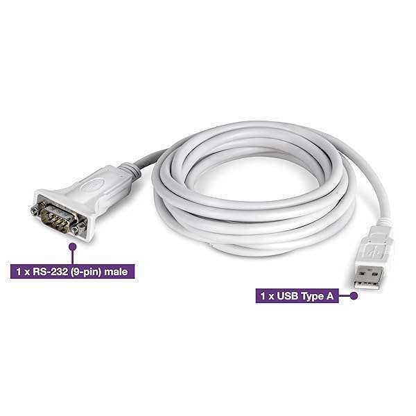 TRENDnet TRENDnet USB to Serial Adapter TU-S910 - 10ft RS-232 Converter for Windows & Mac - View 10 of 11