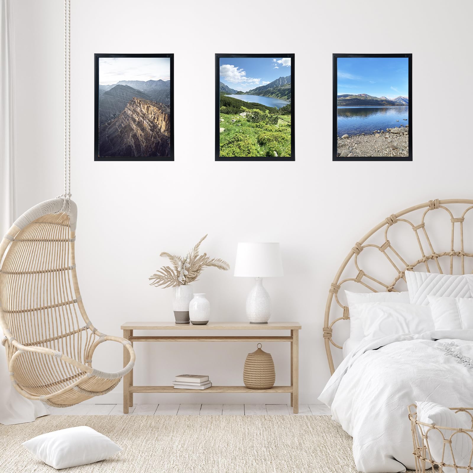 JCJMY JCJMY 10x15 Black Picture Frame for Wall Hanging Horizontally or Vertically Shatter Resistant Plexiglass Ideal for Gallery Display - View 7 of 7