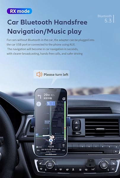 Gentechvvybuy Bluetooth 5.3 Transmitter Receiver Wireless USB Adapter for TV PC Home Car Stereo Low Latency Music Streaming Handsfree Calls - View 8 of 11