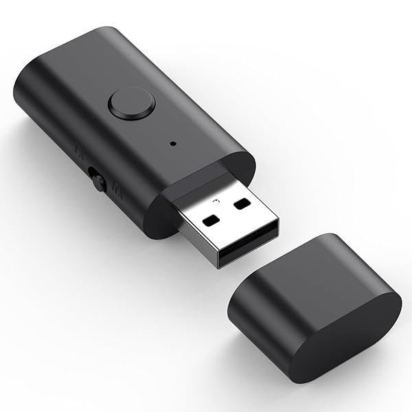 Gentechvvybuy Bluetooth 5.3 Transmitter Receiver Wireless USB Adapter for TV PC Home Car Stereo Low Latency Music Streaming Handsfree Calls - View 2 of 11