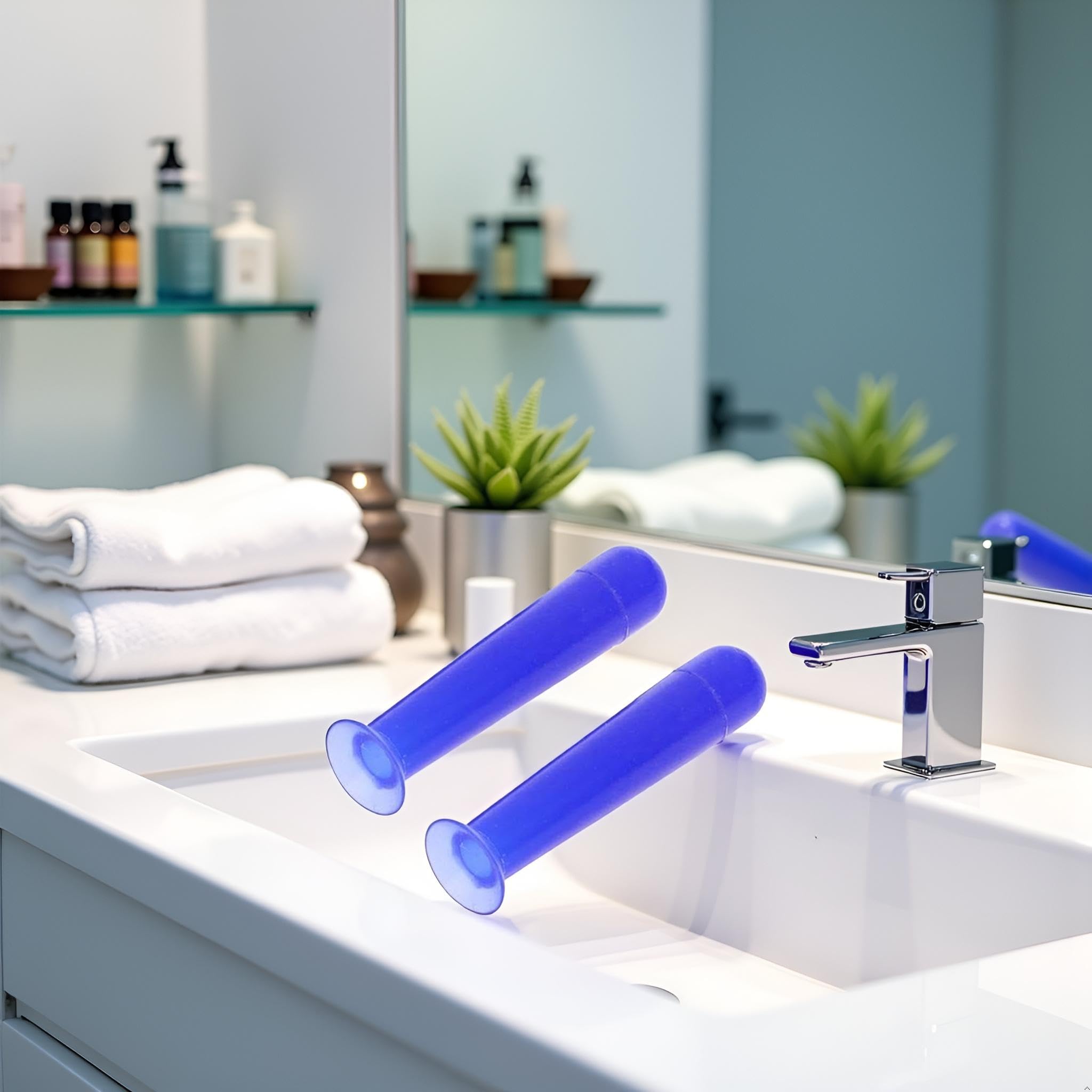 Juroicessry Juroicessry 2Pcs Blue Silicone Contact Lens Suction Cups RGP Inserter Remover Cases for Easy Lens Handling - View 2 of 9