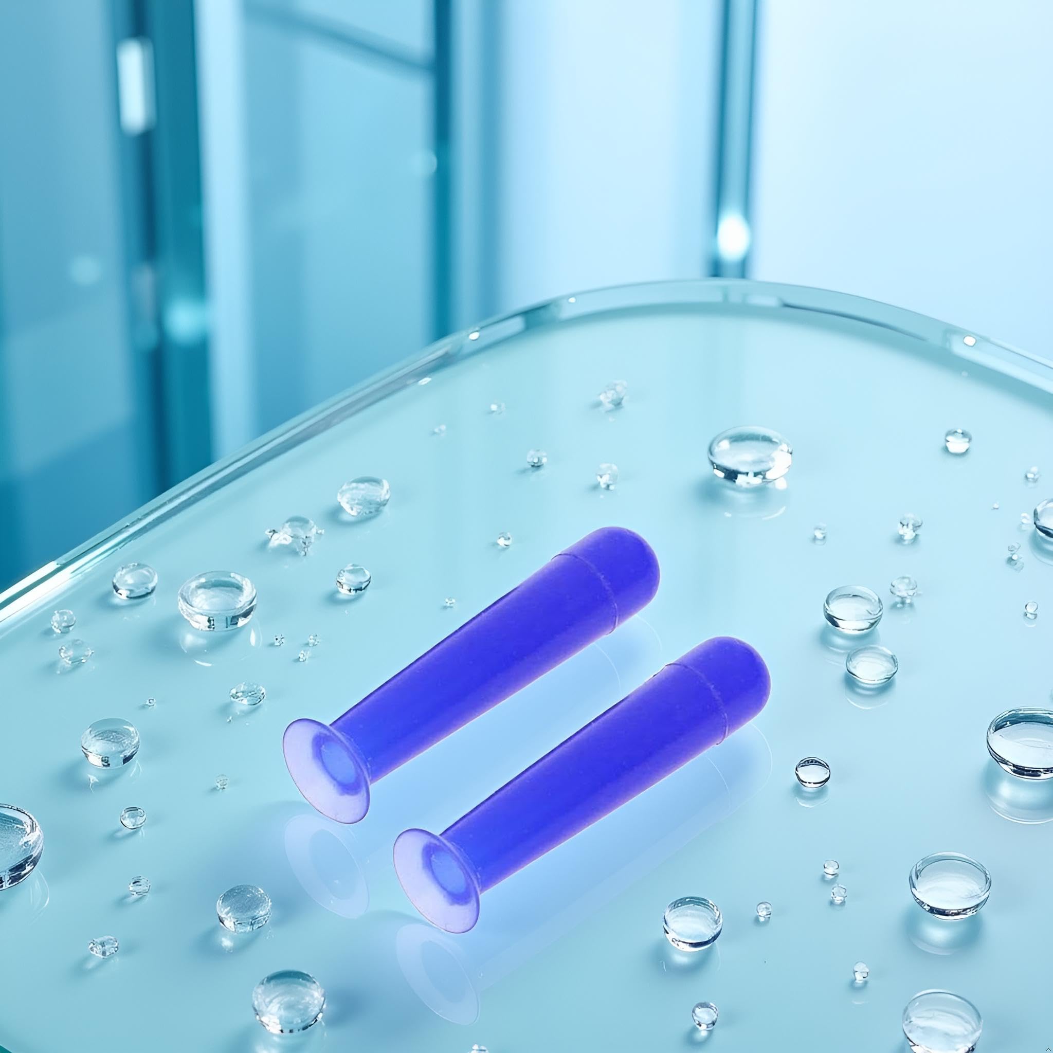 Juroicessry Juroicessry 2Pcs Blue Silicone Contact Lens Suction Cups RGP Inserter Remover Cases for Easy Lens Handling - View 3 of 9