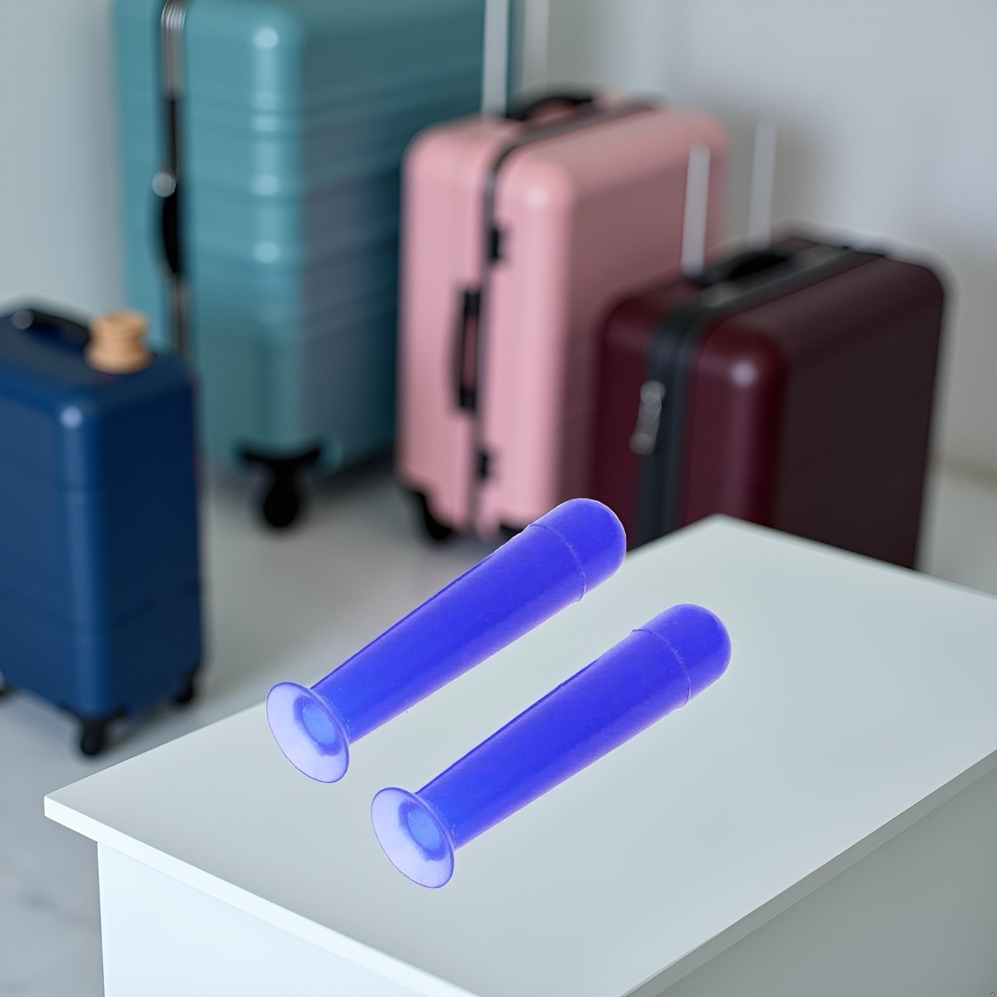 Juroicessry Juroicessry 2Pcs Blue Silicone Contact Lens Suction Cups RGP Inserter Remover Cases for Easy Lens Handling - View 5 of 9