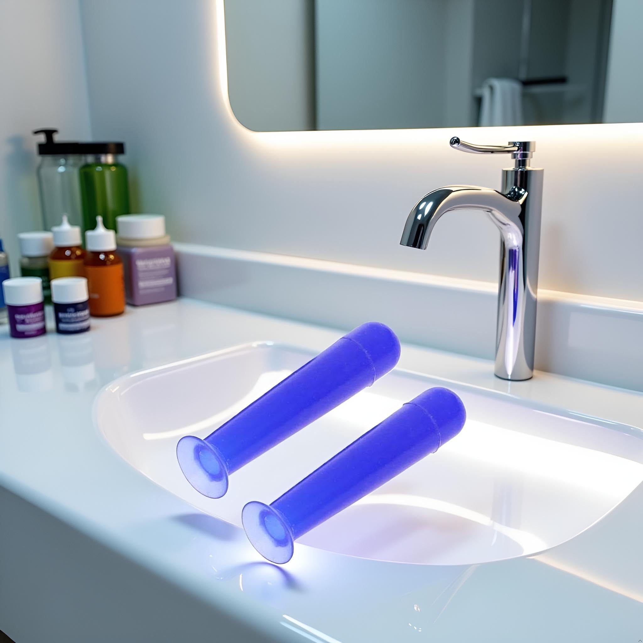 Juroicessry Juroicessry 2Pcs Blue Silicone Contact Lens Suction Cups RGP Inserter Remover Cases for Easy Lens Handling - View 6 of 9