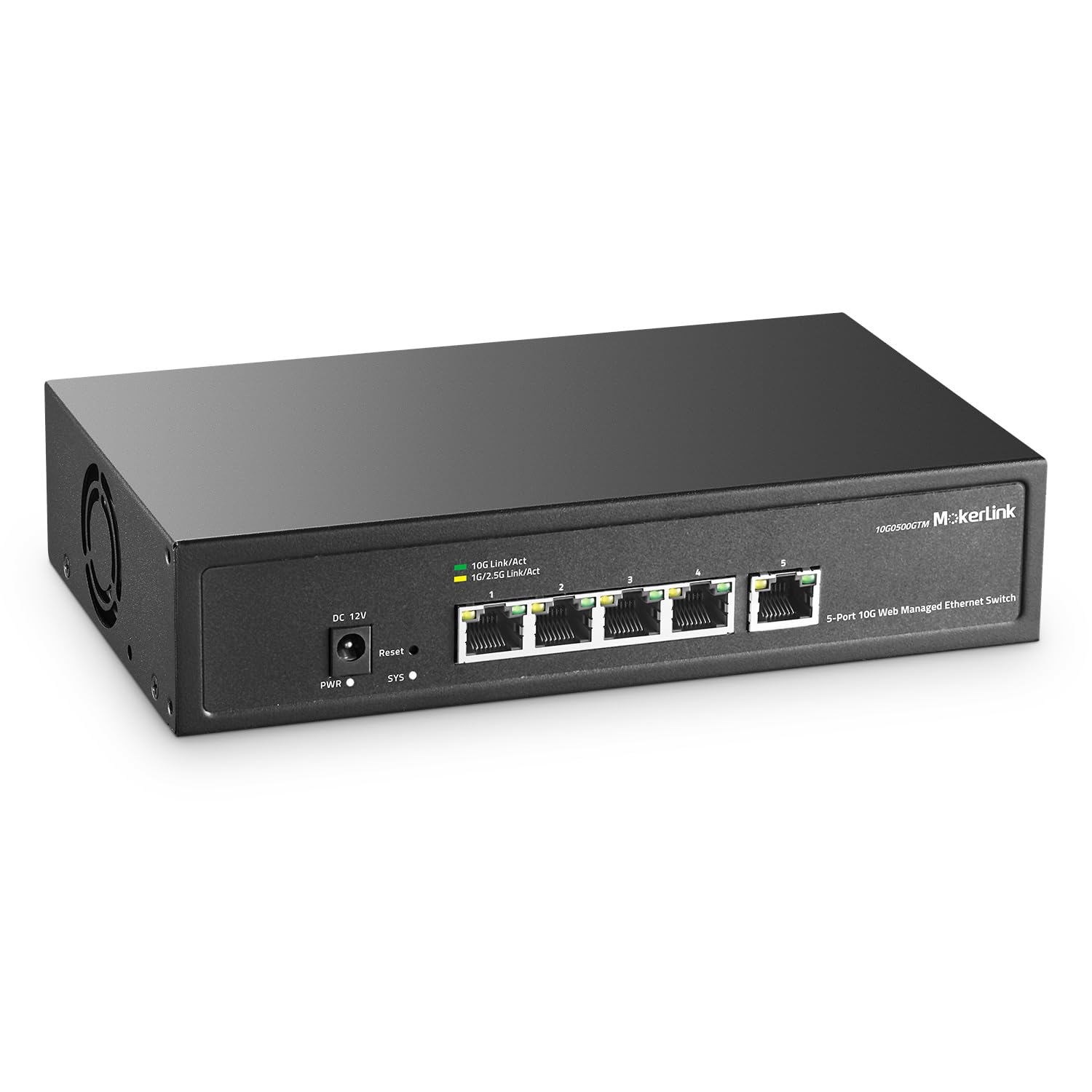 MokerLink Buy MokerLink 8 Port 10Gbps SFP+ Switch - Unmanaged, Fanless, 160Gbps Bandwidth, Supports 1G/2.5G/10G Modules - View 8 of 9