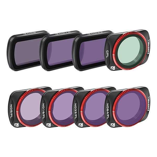 FREEWELL Freewell 8Pack ND/PL Filter Kit for Osmo Pocket 3: Easy Install, Vivid Colors & Gimbal Compatible
