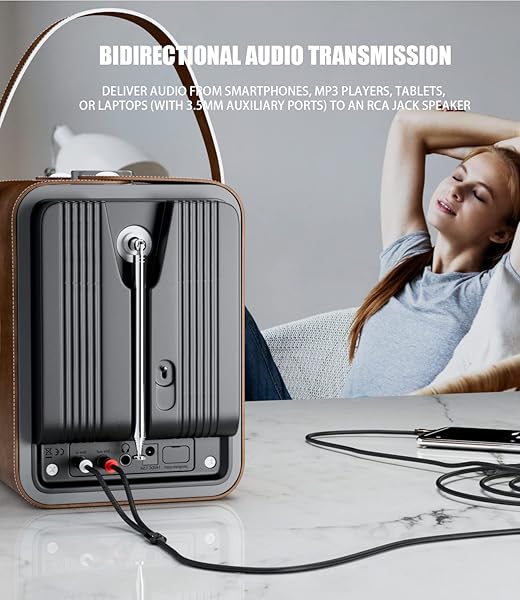 FAWETTY FAWETTY 3.5mm to 2RCA Cable Nylon Braided Audio Y Cord Gold-Plated Plugs for Smartphones MP3 Tablets HDTV Speaker 6.6ft Black - View 9 of 9