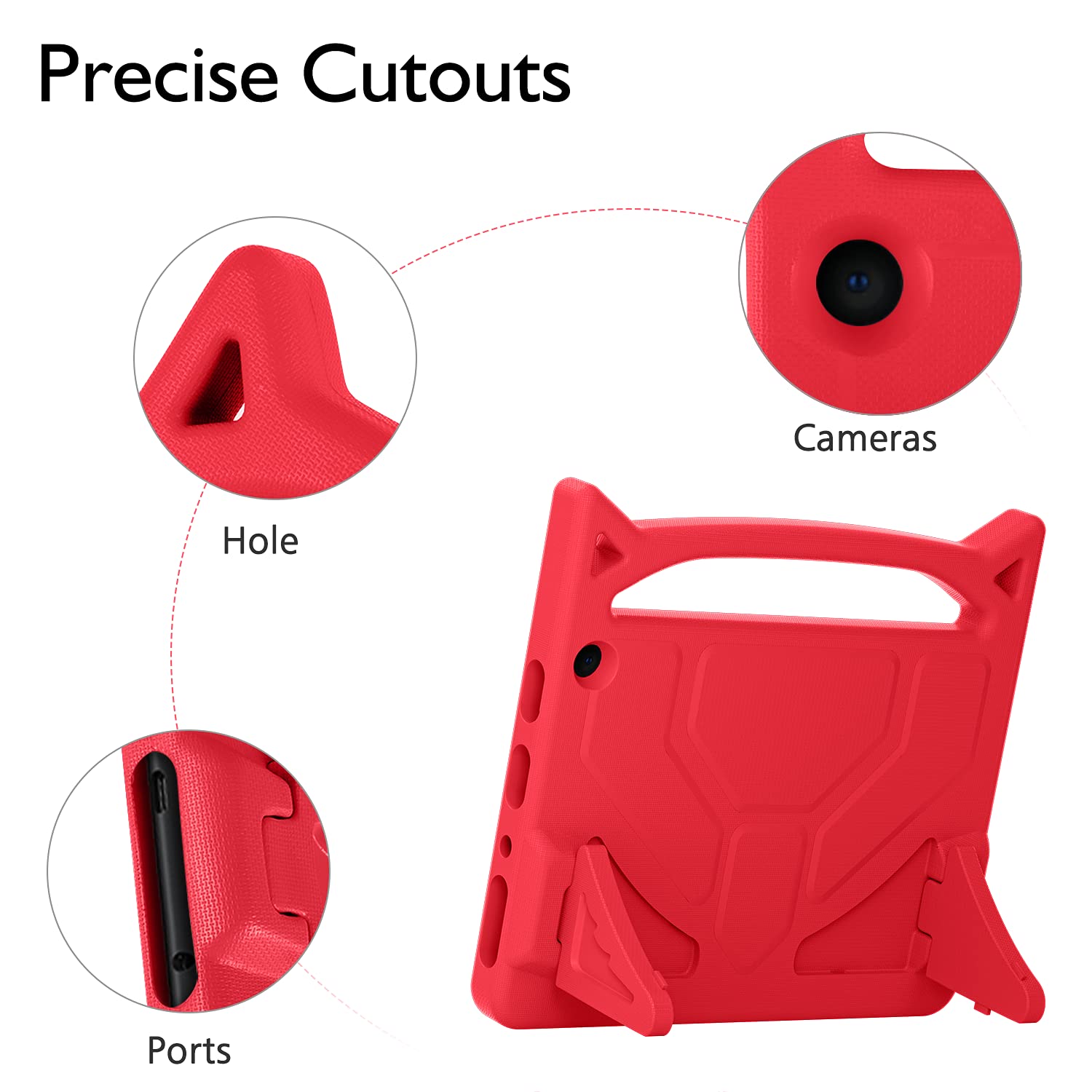 Ubearkk Ubearkk Lightweight Anti-Slip Shock Resistant Case for 10 in Tablet 13th 11th Generation 2023 2021 Release Kid Friendly Cover - View 4 of 5