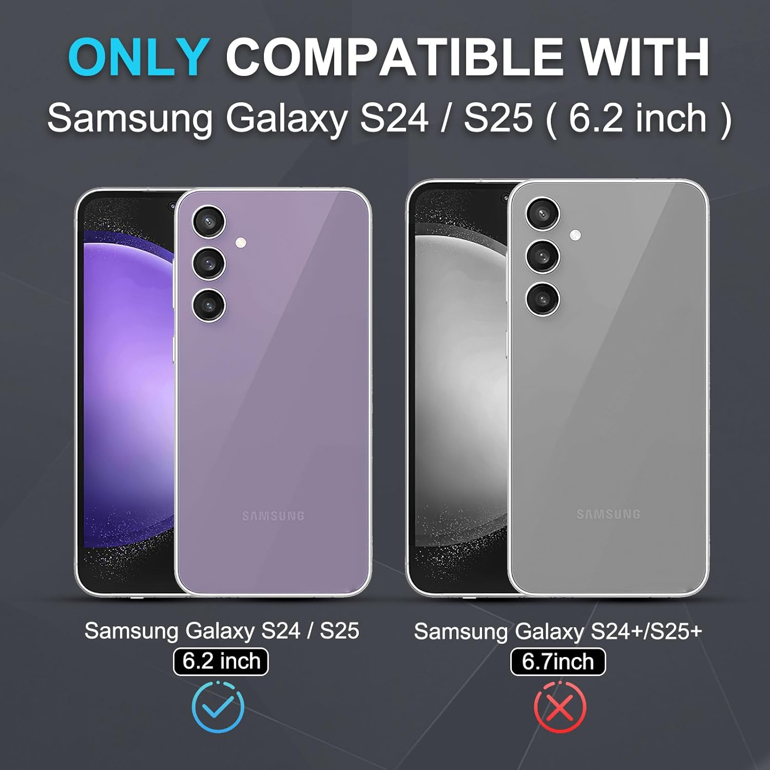 Janmitta Janmitta Heavy Duty Shockproof Case for Samsung Galaxy S24 S25 with Screen Protector and Kickstand Cute Pink 2025 - View 2 of 8