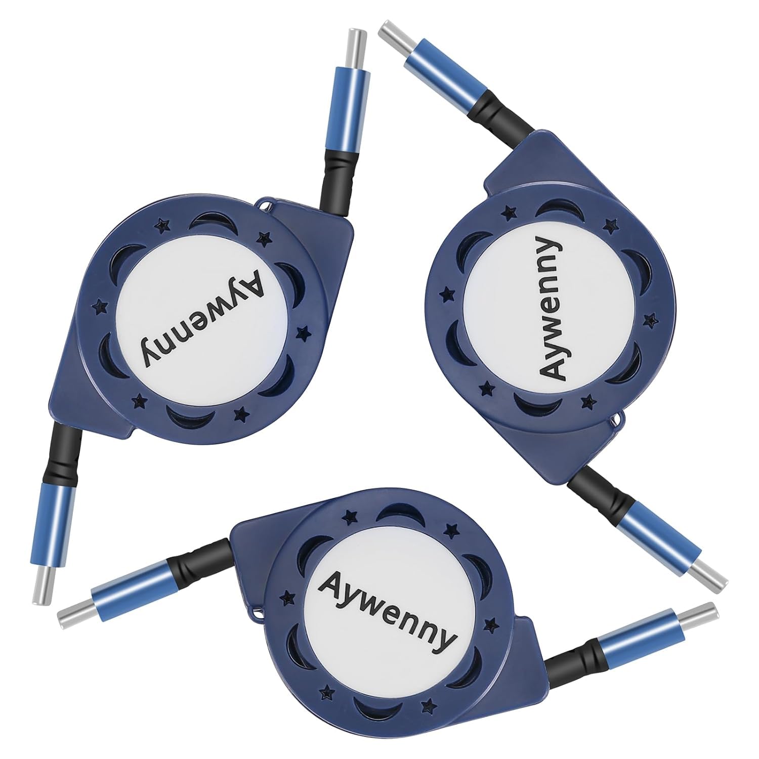 Aywenny Aywenny 60W USB C Charger Cable Fast Charging Data Sync Cord for iPhone 15 Plus Pro Max iPad Mini 6 Galaxy S23 3Pack 3.3FT