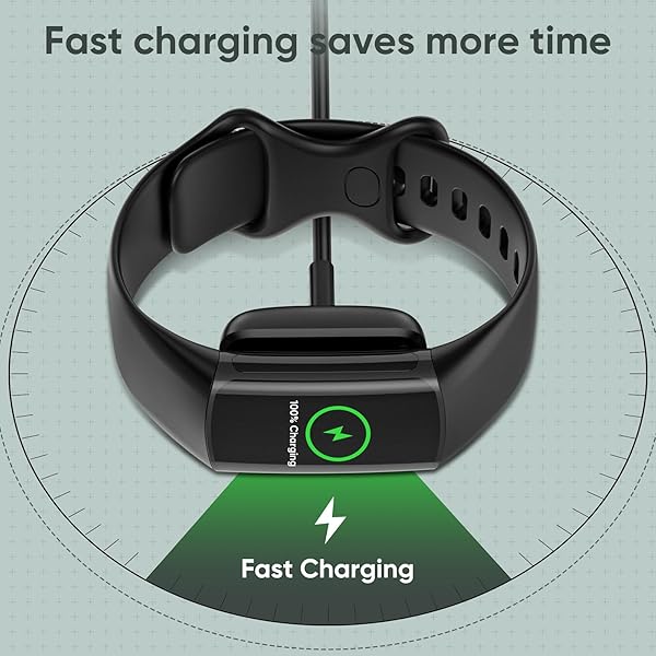BLIKEJIN BLIKEJIN Charging Cable for Fitbit Charge 6 3.3ft Replacement Charger Fast Charging Accessory - View 5 of 9