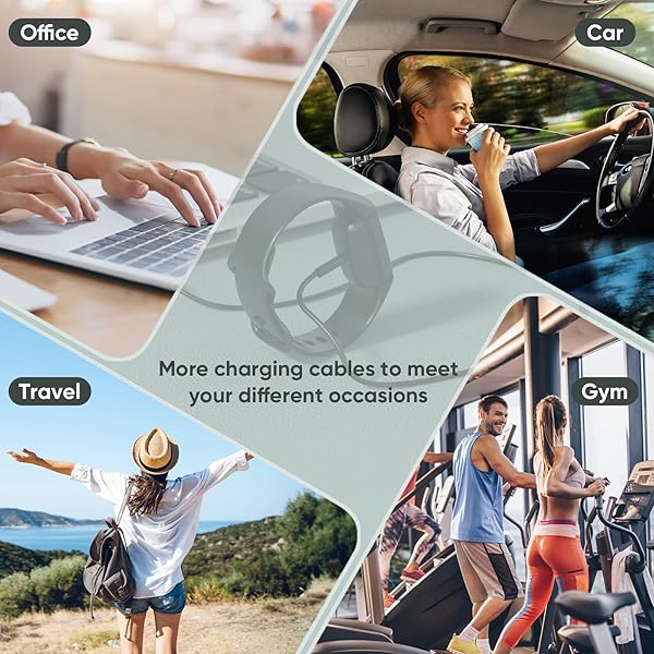 BLIKEJIN BLIKEJIN Charging Cable for Fitbit Charge 6 3.3ft Replacement Charger Fast Charging Accessory - View 9 of 9