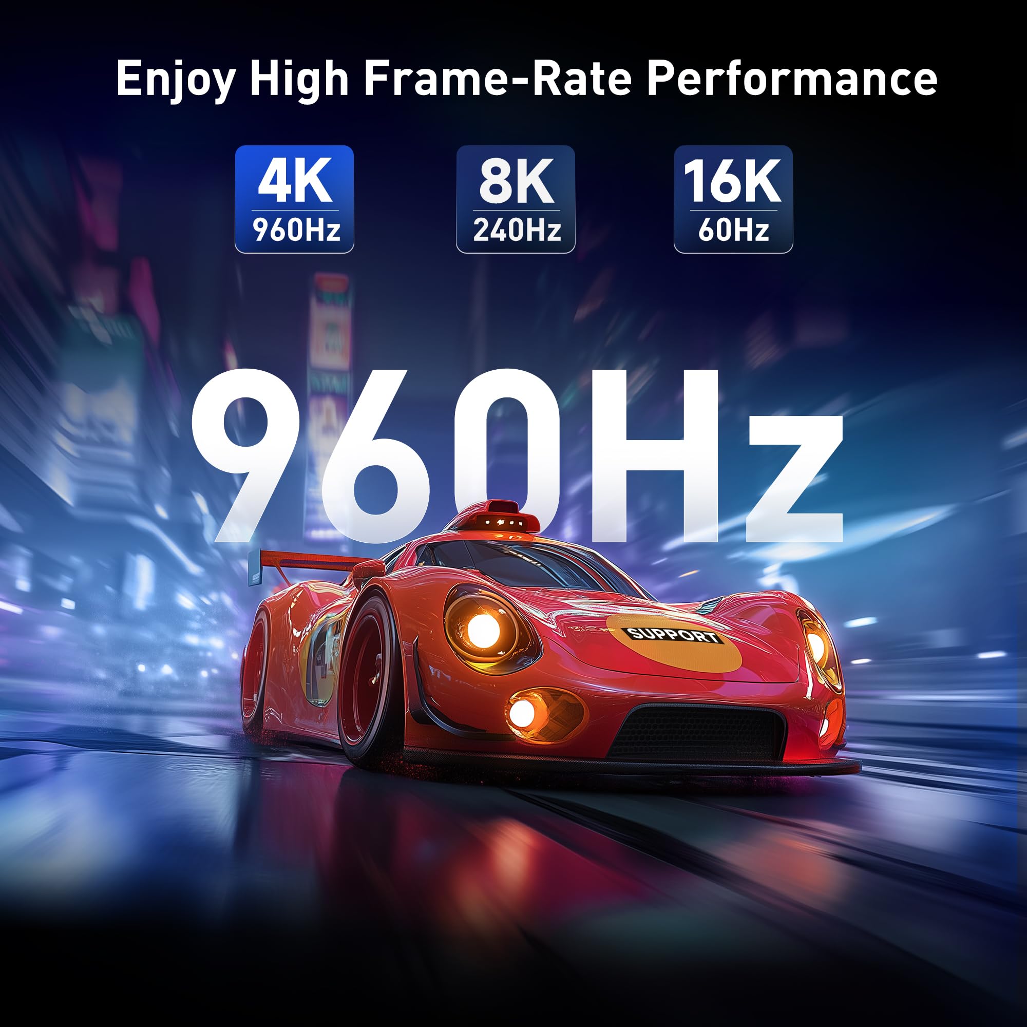 Cable Matters Cable Matters 80Gbps USB C to DisplayPort 2.1 Adapter 16K 8K 4K HDR Thunderbolt 5 USB4 Compatible with MacBook Pro iPad Pro XPS Surface Pro - View 3 of 7