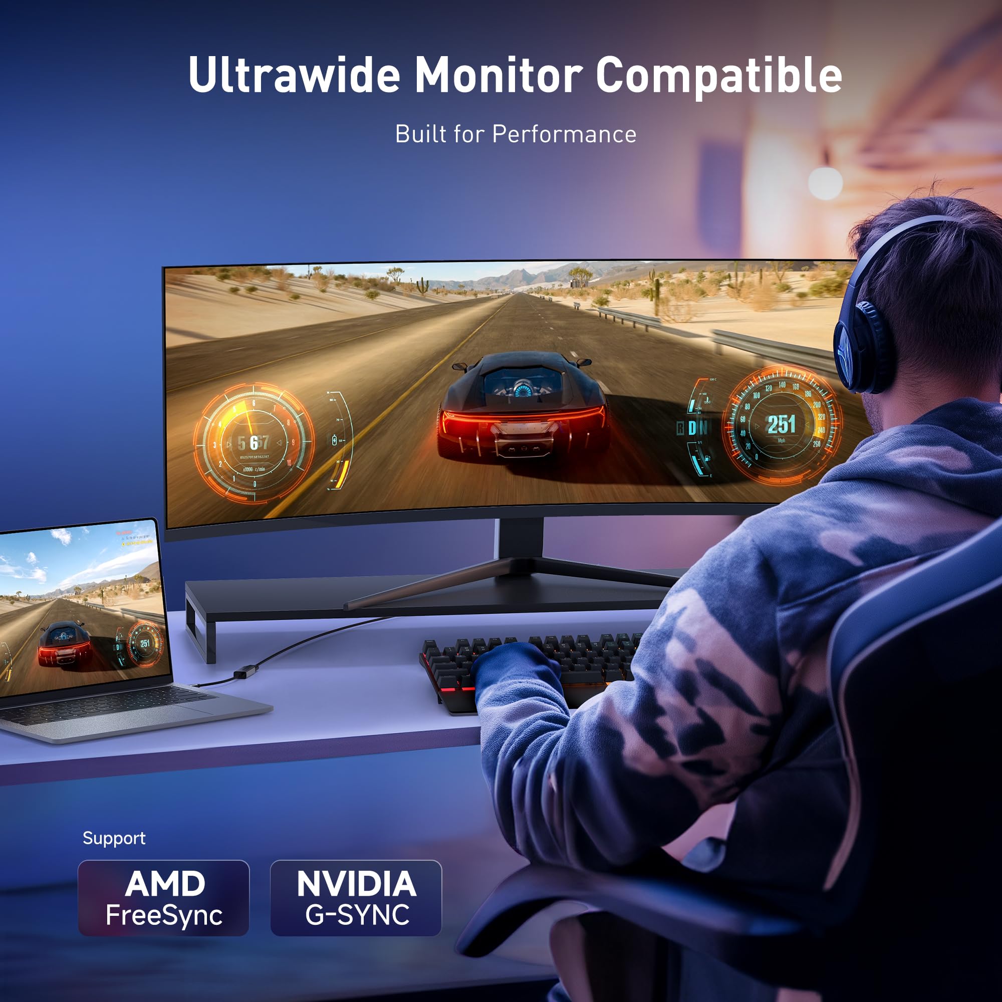 Cable Matters Cable Matters 80Gbps USB C to DisplayPort 2.1 Adapter 16K 8K 4K HDR Thunderbolt 5 USB4 Compatible with MacBook Pro iPad Pro XPS Surface Pro - View 7 of 7