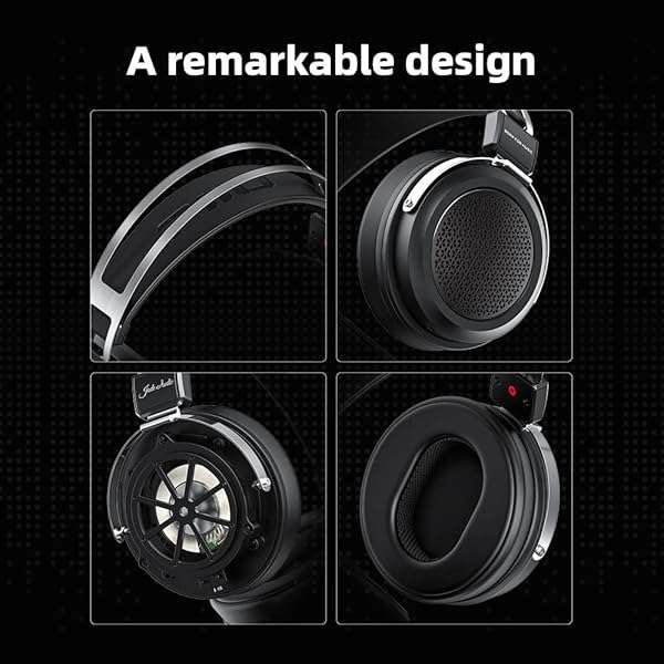 FiiO FIIO JadeAudio JT1 Studio Headphones: Hi-Res Gaming & Recording Headset with 50mm Drivers & Microphone - View 9 of 10