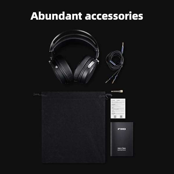 FiiO FIIO JadeAudio JT1 Studio Headphones: Hi-Res Gaming & Recording Headset with 50mm Drivers & Microphone - View 10 of 10