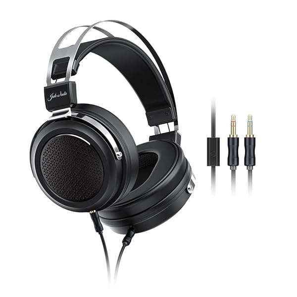 FiiO FIIO JadeAudio JT1 Studio Headphones: Hi-Res Gaming & Recording Headset with 50mm Drivers & Microphone - View 3 of 10