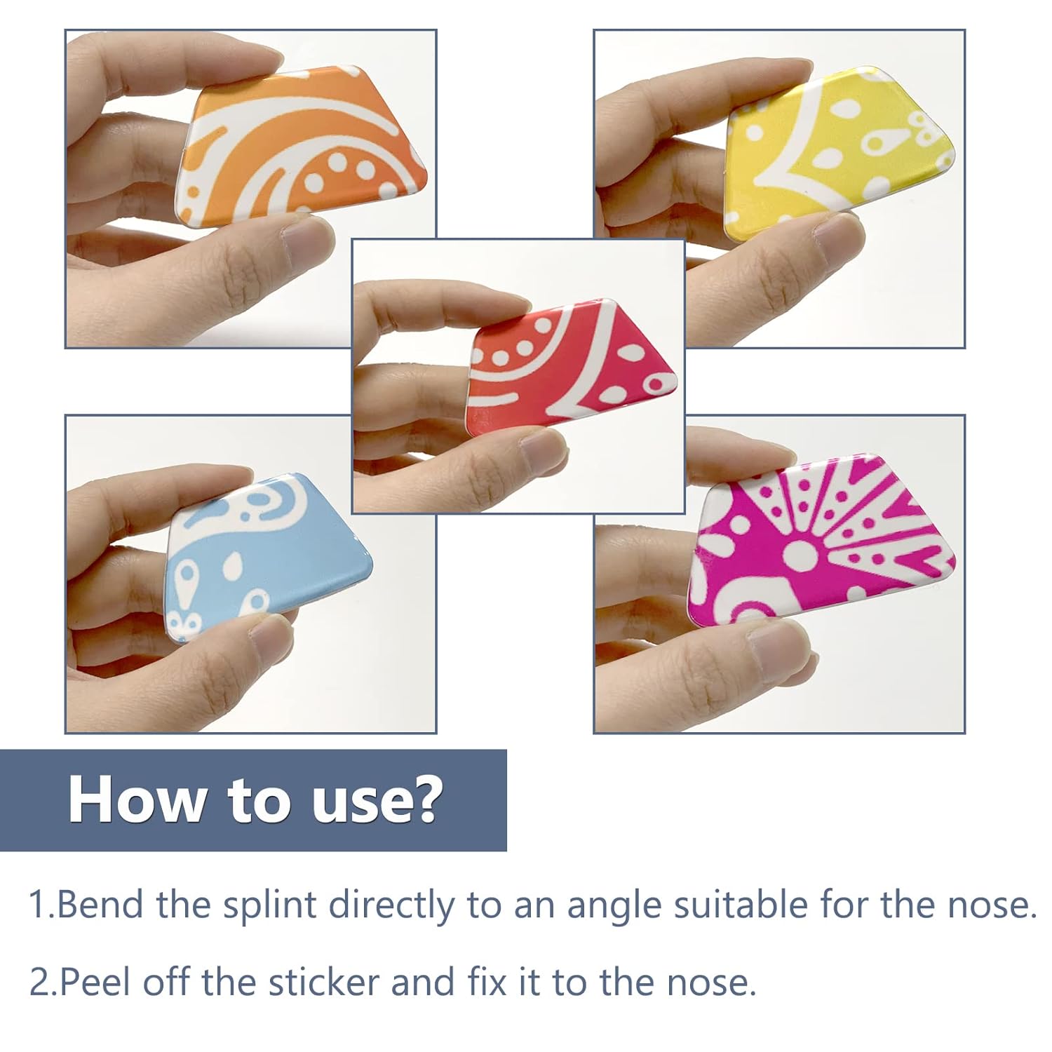 MUROCEA MUROCEA Aluminum Nasal Splints External Nose Support Protector for Rhinoplasty Septoplasty Nose Brace Fracture Orthopedic Immobilization M - View 4 of 5