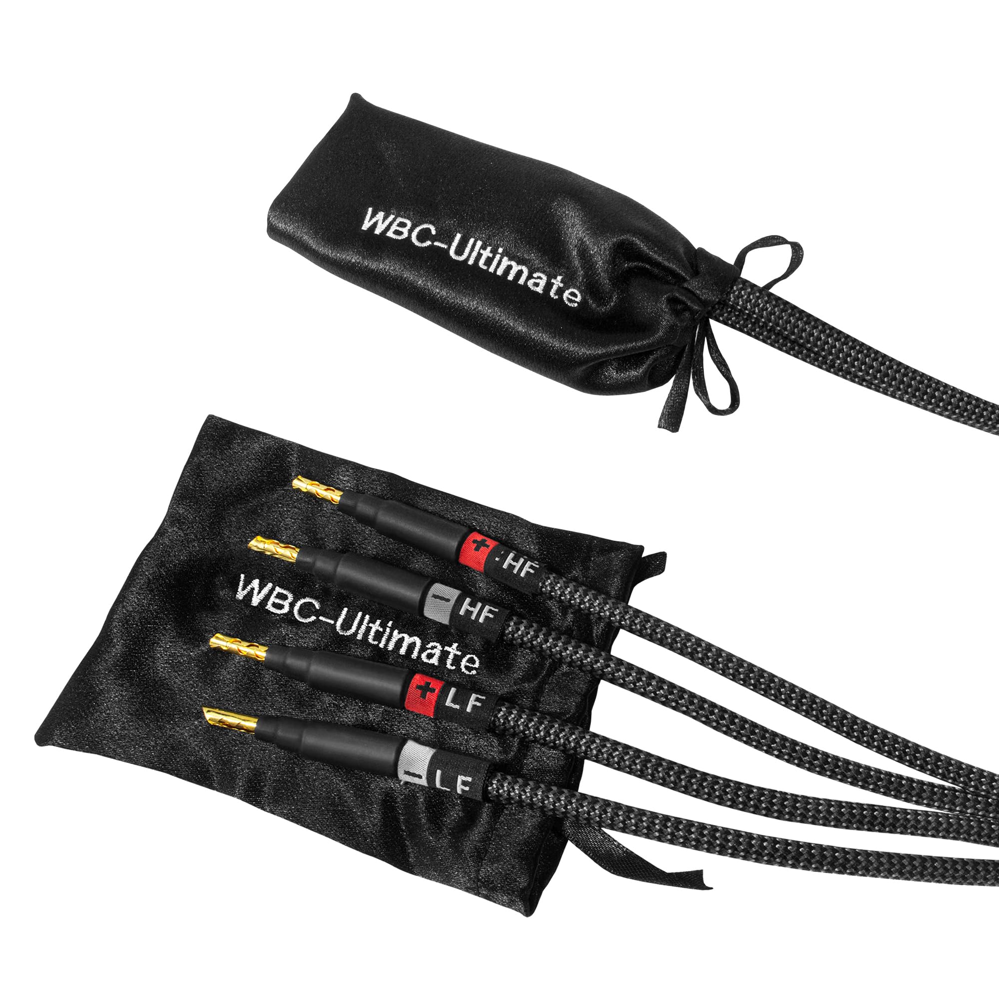 WORLDS BEST CABLES Worlds Best Cables 10 Foot Ultimate 7 AWG Ultra Pure OFC Premium Audiophile HiFi Bi Wire Speaker Cable with Eminence Gold Banana Plugs - View 6 of 9