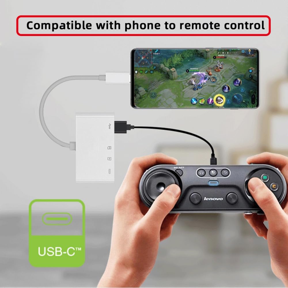 CY CY USB 2.0 Type C to TF Micro SD Card Reader PD 27W Adapter for Laptop Tablet Phone - View 4 of 8