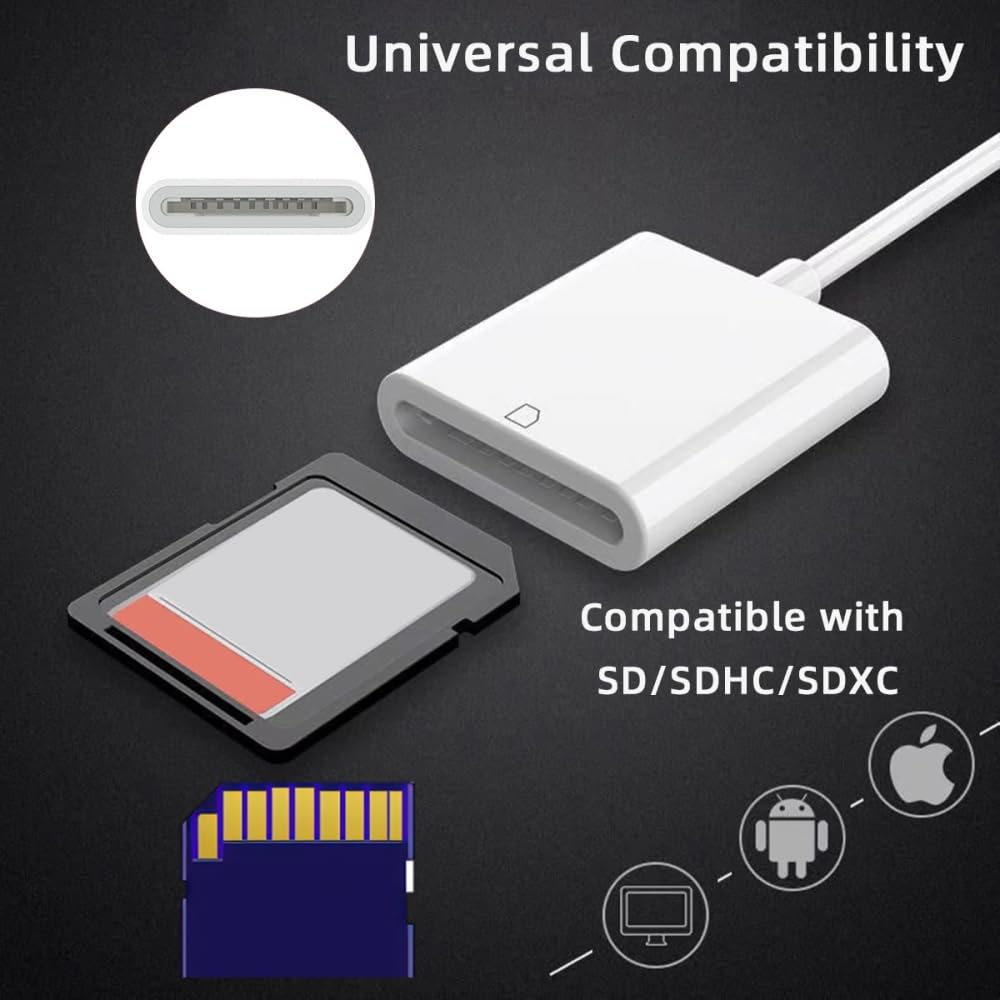 CY CY USB 2.0 Type C Card Reader Adapter for SD SDXC SDHC Compatible with MAC Laptop Tablet Phone - View 7 of 7
