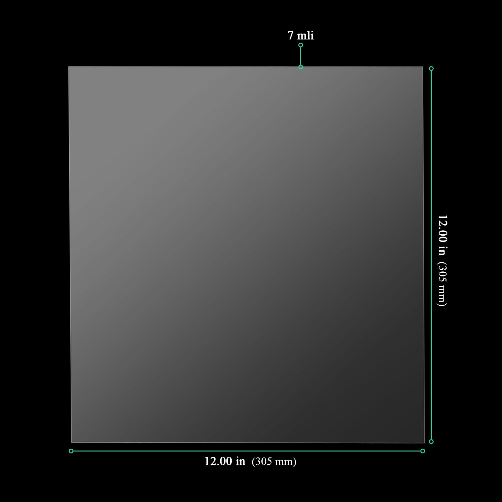 SENJEOK SENJEOK 20 PCS Mylar Stencil Sheets 12x12 Inch Transparent Template Material for DIY Projects - View 2 of 6