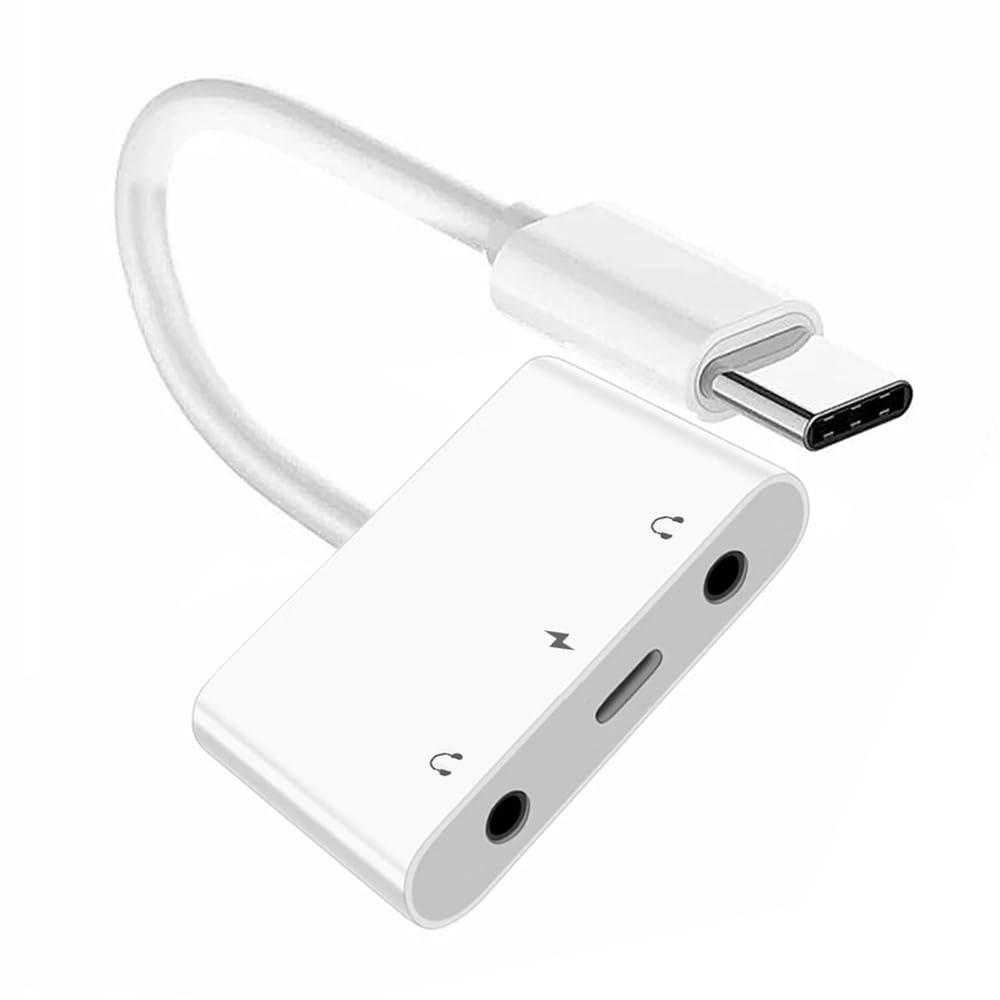 NFHK NFHK Type C USB-C Dual 3.5mm Audio AUX MIC Sound Card with PD Power Charge Adapter for Laptop Tablet Phone - View 9 of 9