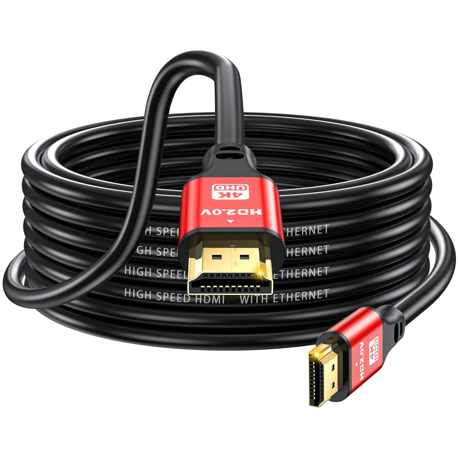 jojobnj Jojobnj HDMI Cable 10FT 2-Pack High Speed 48Gbps 8K 4K Compatible with Roku TV PS5 Laptop Blu-ray HDR 10 eARC 3D - View 9 of 9