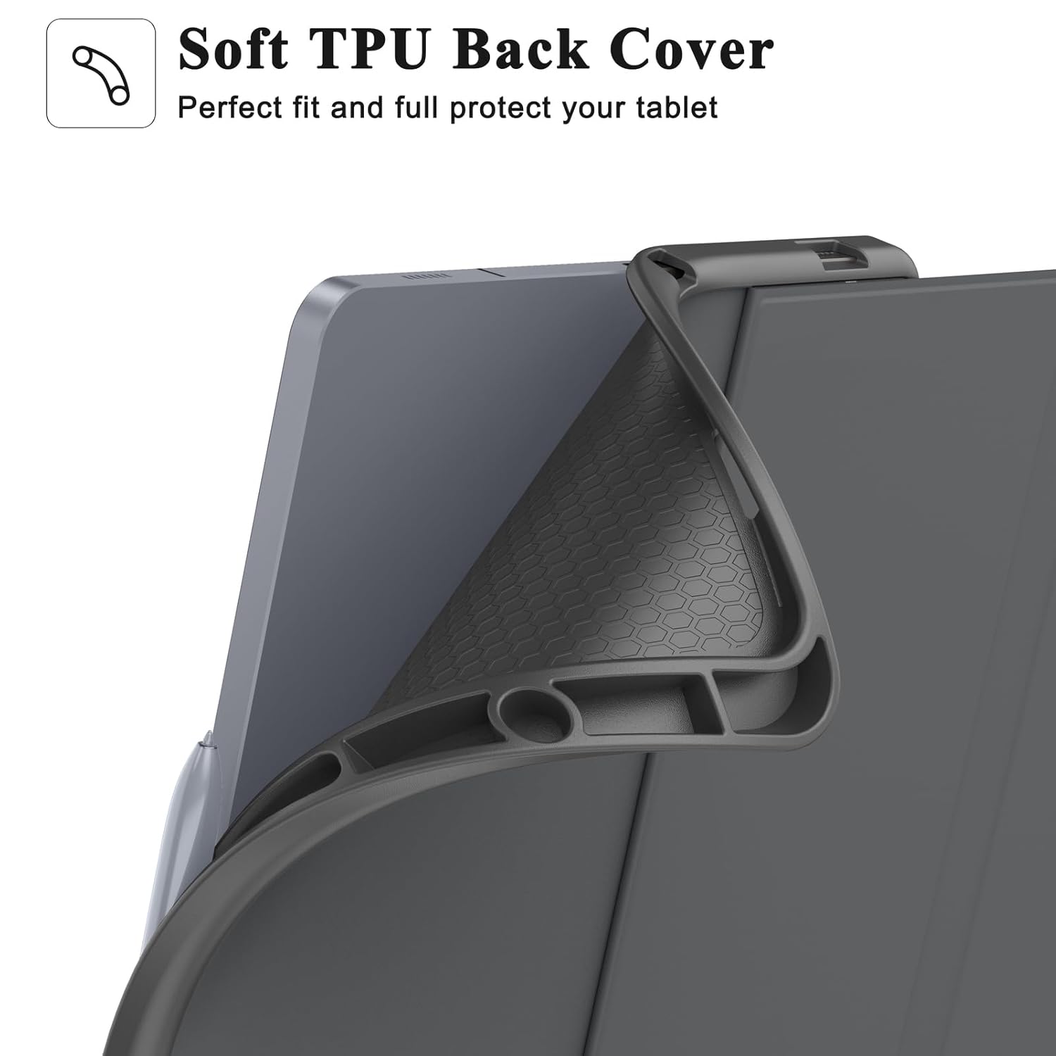 Soke Soke Galaxy Tab S10 S9 S9 FE Plus Case Shockproof Smart Folio Stand Soft TPU Back Cover Midnight Green 12.4 Inch - View 9 of 9