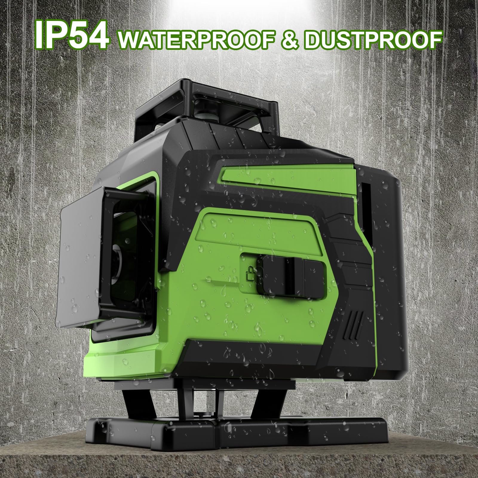 ENRIPRT 16 Line Laser Level 360 Self Leveling 4D Green Cross Line Laser for Construction and Picture Hanging with Batteries and Remote Control - View 5 of 8