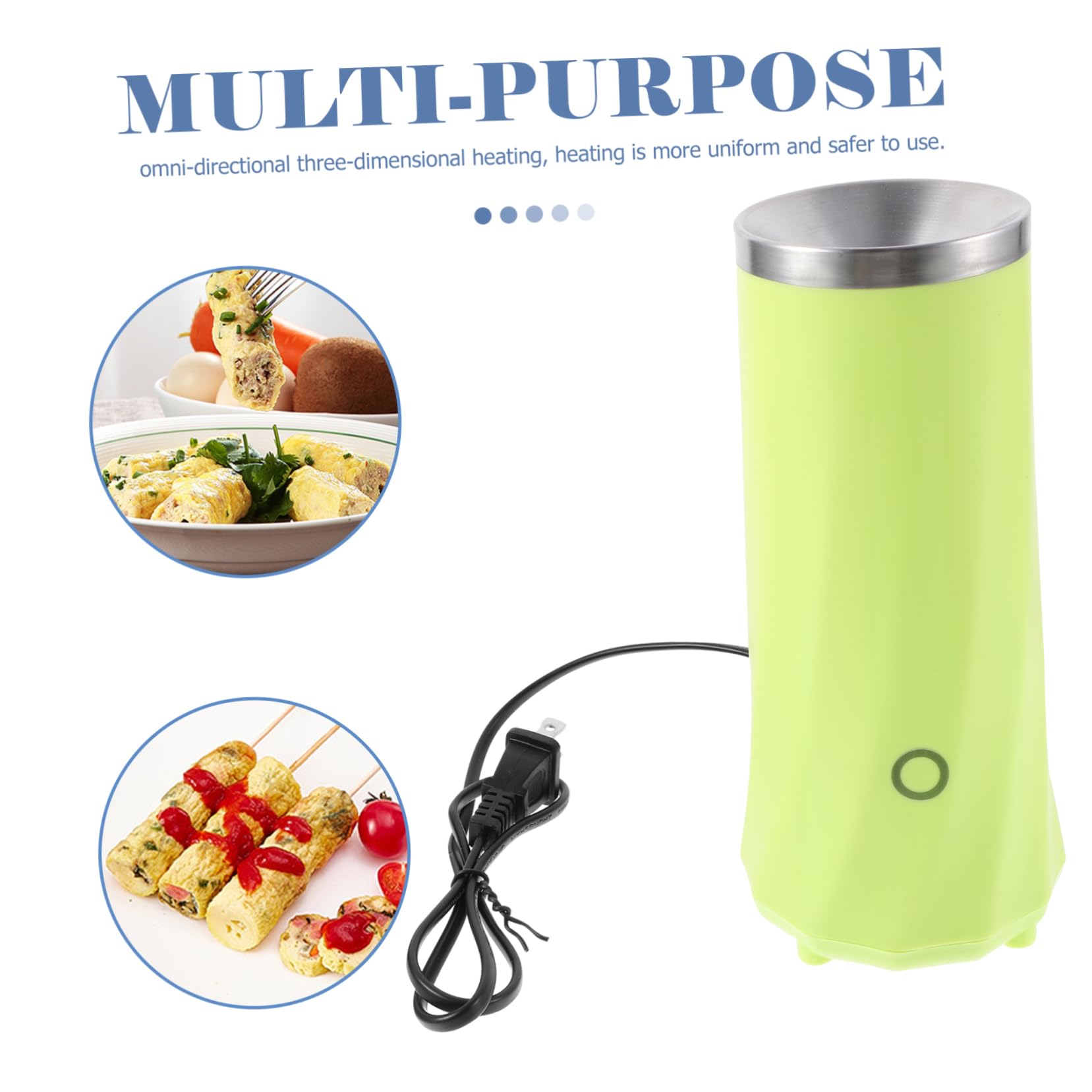 SHOWERORO SHOWERORO Electric Egg Roll Machine Mini Egg Cooker Stainless Steel Omelet Maker Breakfast Sausage Cooking Accessories - View 9 of 9