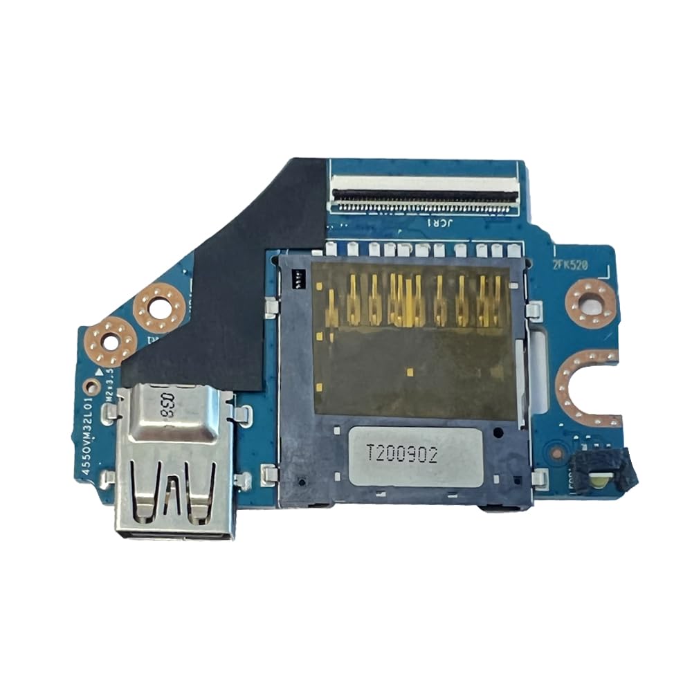 Zahara ZAHARA SD Card Reader USB Port Board Replacement for HP Omen 17-CB Models L57370-001 L61629-001 17-CB0002CA 17-CB0020NR 17-CB1002CA - View 3 of 4