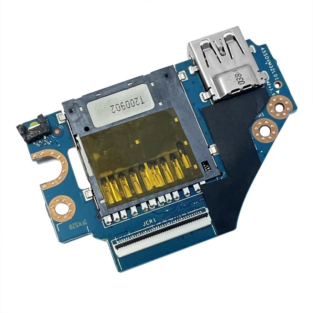 Zahara ZAHARA SD Card Reader USB Port Board Replacement for HP Omen 17-CB Models L57370-001 L61629-001 17-CB0002CA 17-CB0020NR 17-CB1002CA - View 4 of 4