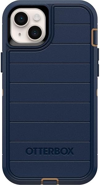 OtterBox OtterBox Defender Series Screenless Edition Case for iPhone 14 Plus Microbial Defense Protection Blue