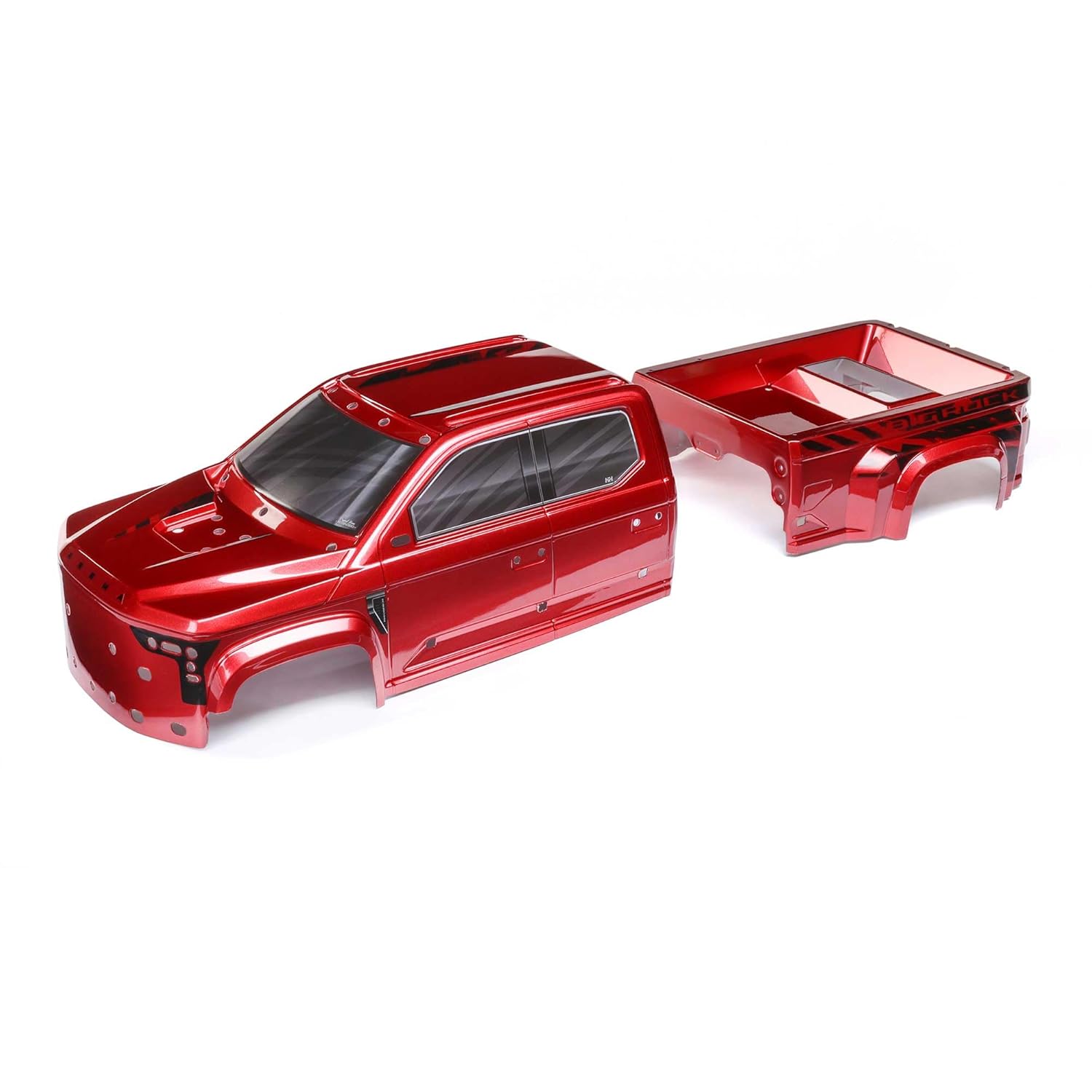 ARRMA Big Rock 6S BLX Red Painted Decaled Trimmed Body ARA411027 for High Performance and Style